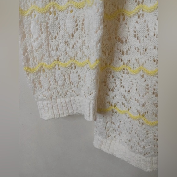 Christopher & Banks Cream Lace Knit Sweater Medium - Picture 5 of 8
